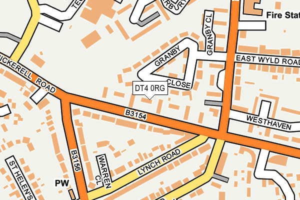 DT4 0RG map - OS OpenMap – Local (Ordnance Survey) DT4 0RG map - OS OpenMap – Local (Ordnance Survey)