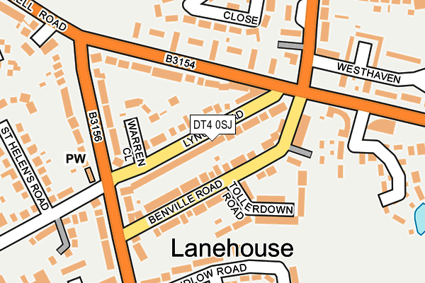 DT4 0SJ map - OS OpenMap – Local (Ordnance Survey) DT4 0SJ map - OS OpenMap – Local (Ordnance Survey)