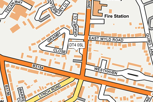 DT4 0SL map - OS OpenMap – Local (Ordnance Survey) DT4 0SL map - OS OpenMap – Local (Ordnance Survey)