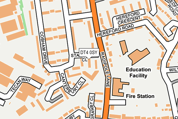 DT4 0SY map - OS OpenMap – Local (Ordnance Survey) DT4 0SY map - OS OpenMap – Local (Ordnance Survey)