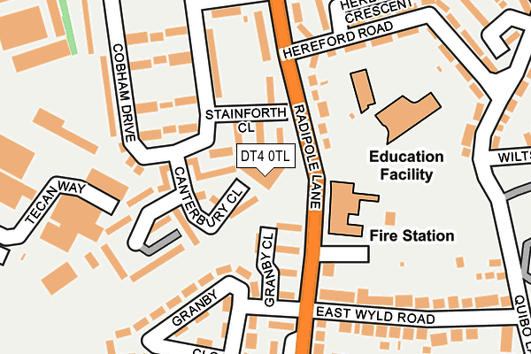 DT4 0TL map - OS OpenMap – Local (Ordnance Survey) DT4 0TL map - OS OpenMap – Local (Ordnance Survey)