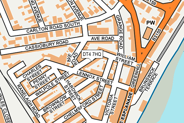 DT4 7HQ map - OS OpenMap – Local (Ordnance Survey) DT4 7HQ map - OS OpenMap – Local (Ordnance Survey)