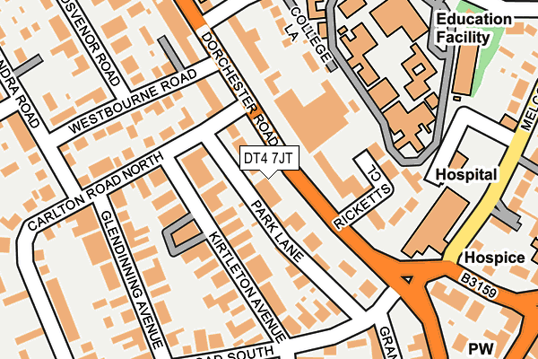 DT4 7JT map - OS OpenMap – Local (Ordnance Survey) DT4 7JT map - OS OpenMap – Local (Ordnance Survey)