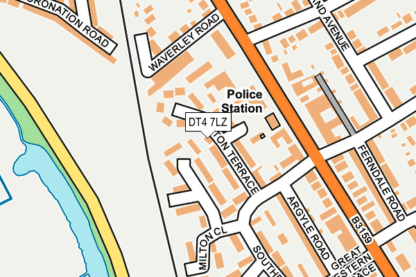 DT4 7LZ map - OS OpenMap – Local (Ordnance Survey) DT4 7LZ map - OS OpenMap – Local (Ordnance Survey)