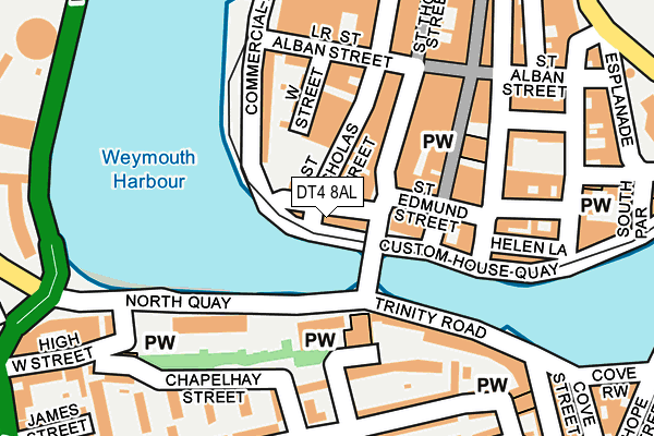 DT4 8AL map - OS OpenMap – Local (Ordnance Survey) DT4 8AL map - OS OpenMap – Local (Ordnance Survey)