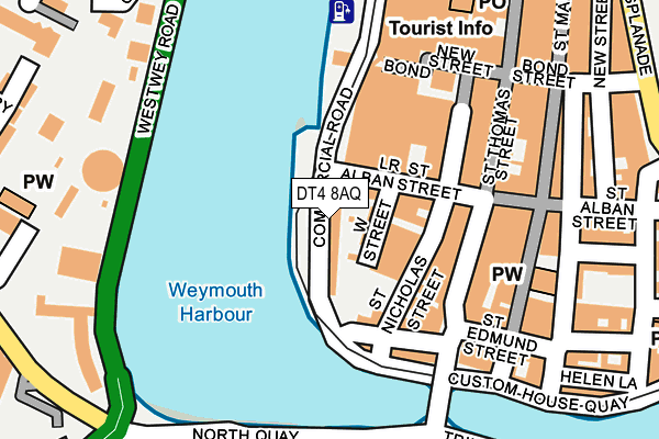 DT4 8AQ map - OS OpenMap – Local (Ordnance Survey) DT4 8AQ map - OS OpenMap – Local (Ordnance Survey)