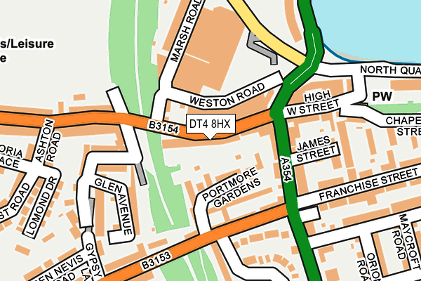 DT4 8HX map - OS OpenMap – Local (Ordnance Survey)