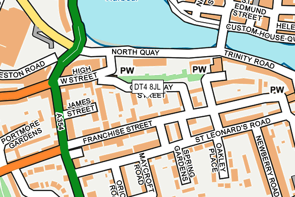 DT4 8JL map - OS OpenMap – Local (Ordnance Survey) DT4 8JL map - OS OpenMap – Local (Ordnance Survey)