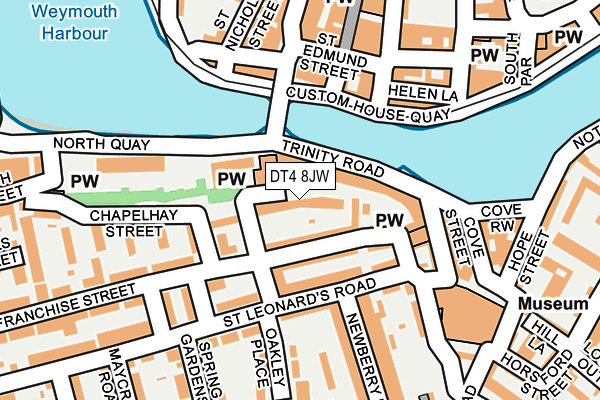 DT4 8JW map - OS OpenMap – Local (Ordnance Survey) DT4 8JW map - OS OpenMap – Local (Ordnance Survey)