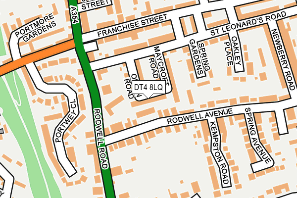 DT4 8LQ map - OS OpenMap – Local (Ordnance Survey) DT4 8LQ map - OS OpenMap – Local (Ordnance Survey)