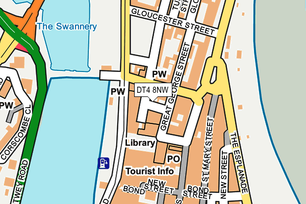 DT4 8NW map - OS OpenMap – Local (Ordnance Survey) DT4 8NW map - OS OpenMap – Local (Ordnance Survey)