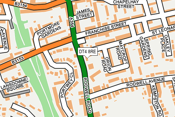 DT4 8RE map - OS OpenMap – Local (Ordnance Survey) DT4 8RE map - OS OpenMap – Local (Ordnance Survey)