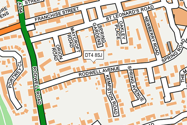 DT4 8SJ map - OS OpenMap – Local (Ordnance Survey) DT4 8SJ map - OS OpenMap – Local (Ordnance Survey)