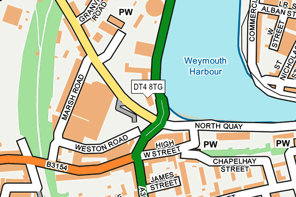 DT4 8TG map - OS OpenMap – Local (Ordnance Survey) DT4 8TG map - OS OpenMap – Local (Ordnance Survey)