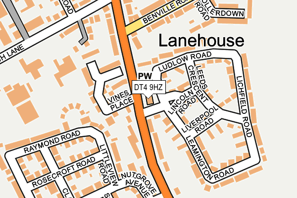 DT4 9HZ map - OS OpenMap – Local (Ordnance Survey) DT4 9HZ map - OS OpenMap – Local (Ordnance Survey)