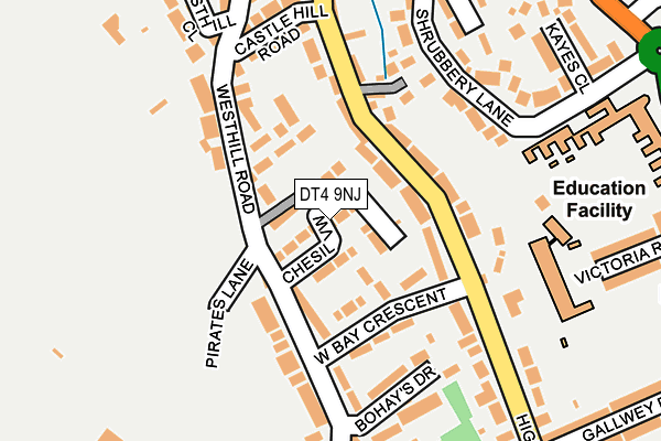 DT4 9NJ map - OS OpenMap – Local (Ordnance Survey) DT4 9NJ map - OS OpenMap – Local (Ordnance Survey)