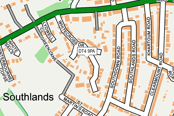 DT4 9PA map - OS OpenMap – Local (Ordnance Survey) DT4 9PA map - OS OpenMap – Local (Ordnance Survey)