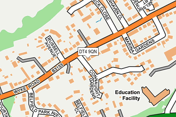 DT4 9QN map - OS OpenMap – Local (Ordnance Survey) DT4 9QN map - OS OpenMap – Local (Ordnance Survey)