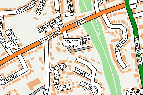 DT4 9QT map - OS OpenMap – Local (Ordnance Survey) DT4 9QT map - OS OpenMap – Local (Ordnance Survey)