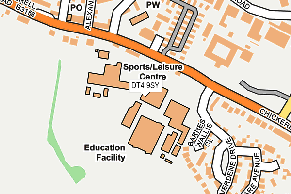 DT4 9SY map - OS OpenMap – Local (Ordnance Survey) DT4 9SY map - OS OpenMap – Local (Ordnance Survey)
