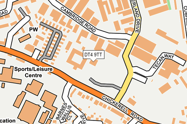DT4 9TT map - OS OpenMap – Local (Ordnance Survey) DT4 9TT map - OS OpenMap – Local (Ordnance Survey)