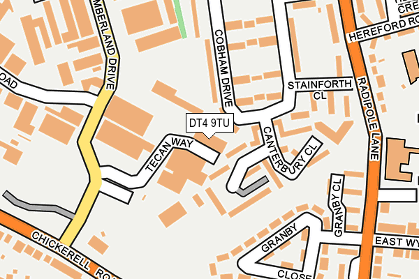 DT4 9TU map - OS OpenMap – Local (Ordnance Survey) DT4 9TU map - OS OpenMap – Local (Ordnance Survey)