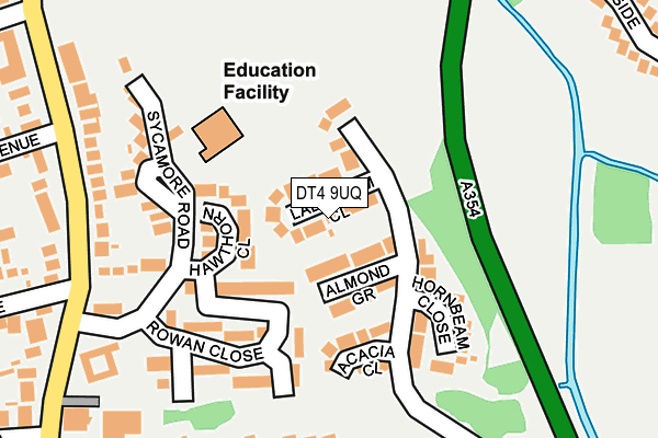 DT4 9UQ map - OS OpenMap – Local (Ordnance Survey) DT4 9UQ map - OS OpenMap – Local (Ordnance Survey)