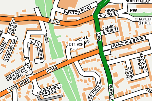 DT4 9XF map - OS OpenMap – Local (Ordnance Survey) DT4 9XF map - OS OpenMap – Local (Ordnance Survey)