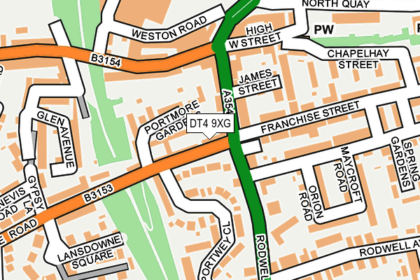 DT4 9XG map - OS OpenMap – Local (Ordnance Survey) DT4 9XG map - OS OpenMap – Local (Ordnance Survey)