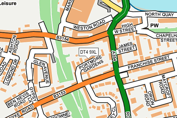 DT4 9XL map - OS OpenMap – Local (Ordnance Survey) DT4 9XL map - OS OpenMap – Local (Ordnance Survey)