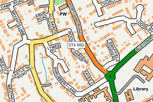 DT4 9XQ map - OS OpenMap – Local (Ordnance Survey) DT4 9XQ map - OS OpenMap – Local (Ordnance Survey)