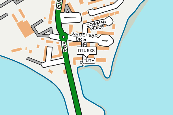 DT4 9XS map - OS OpenMap – Local (Ordnance Survey) DT4 9XS map - OS OpenMap – Local (Ordnance Survey)