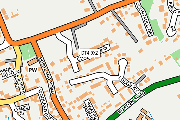 DT4 9XZ map - OS OpenMap – Local (Ordnance Survey) DT4 9XZ map - OS OpenMap – Local (Ordnance Survey)