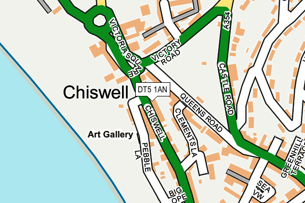 DT5 1AN map - OS OpenMap – Local (Ordnance Survey)