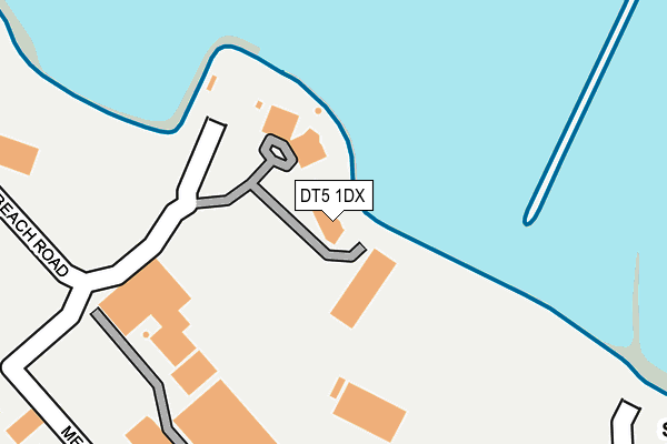 DT5 1DX map - OS OpenMap – Local (Ordnance Survey)