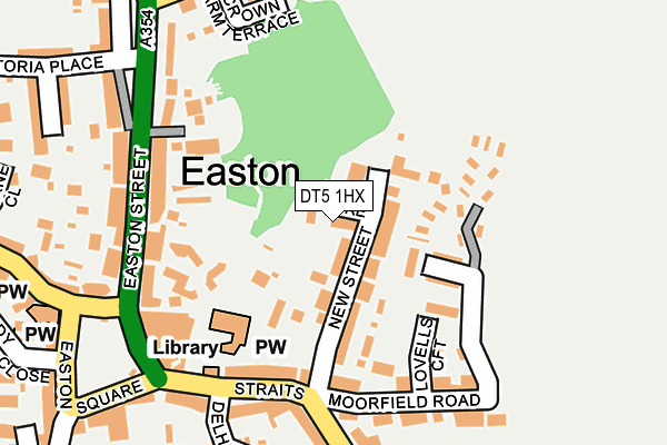 DT5 1HX map - OS OpenMap – Local (Ordnance Survey)