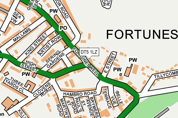 DT5 1LZ map - OS OpenMap – Local (Ordnance Survey)
