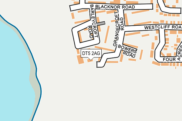 DT5 2AG map - OS OpenMap – Local (Ordnance Survey) DT5 2AG map - OS OpenMap – Local (Ordnance Survey)