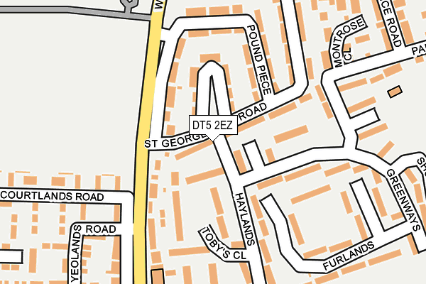 DT5 2EZ map - OS OpenMap – Local (Ordnance Survey) DT5 2EZ map - OS OpenMap – Local (Ordnance Survey)
