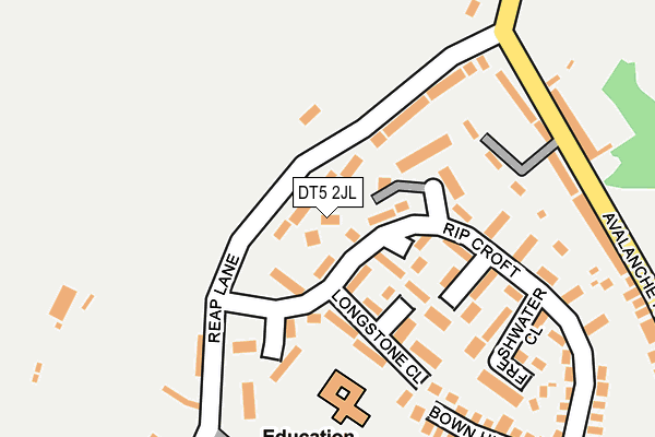 DT5 2JL map - OS OpenMap – Local (Ordnance Survey) DT5 2JL map - OS OpenMap – Local (Ordnance Survey)