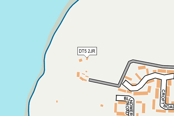DT5 2JR map - OS OpenMap – Local (Ordnance Survey) DT5 2JR map - OS OpenMap – Local (Ordnance Survey)