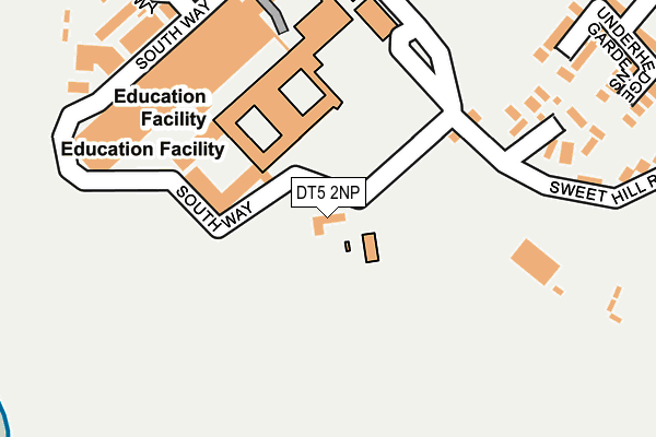 DT5 2NP map - OS OpenMap – Local (Ordnance Survey)
