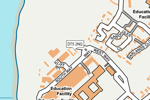 DT5 2NQ map - OS OpenMap – Local (Ordnance Survey) DT5 2NQ map - OS OpenMap – Local (Ordnance Survey)