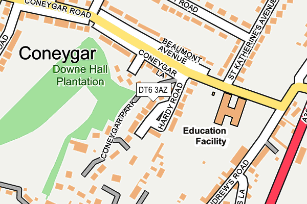DT6 3AZ map - OS OpenMap – Local (Ordnance Survey) DT6 3AZ map - OS OpenMap – Local (Ordnance Survey)