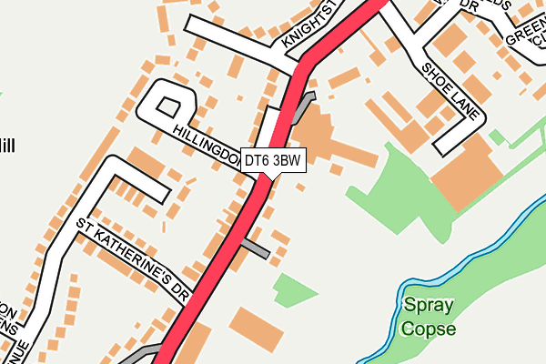 DT6 3BW map - OS OpenMap – Local (Ordnance Survey) DT6 3BW map - OS OpenMap – Local (Ordnance Survey)