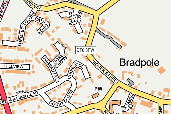 DT6 3FW map - OS OpenMap – Local (Ordnance Survey) DT6 3FW map - OS OpenMap – Local (Ordnance Survey)