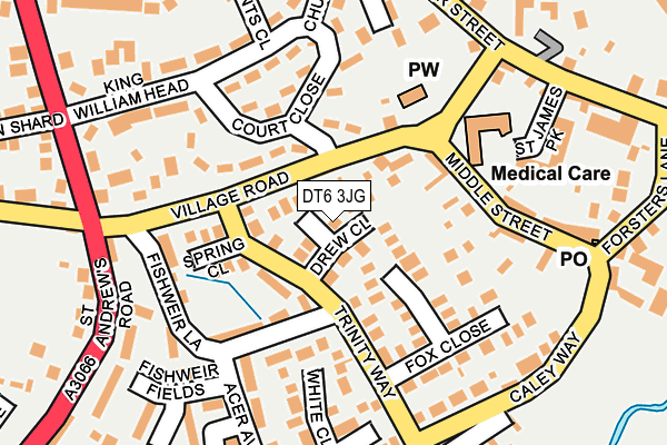 DT6 3JG map - OS OpenMap – Local (Ordnance Survey) DT6 3JG map - OS OpenMap – Local (Ordnance Survey)