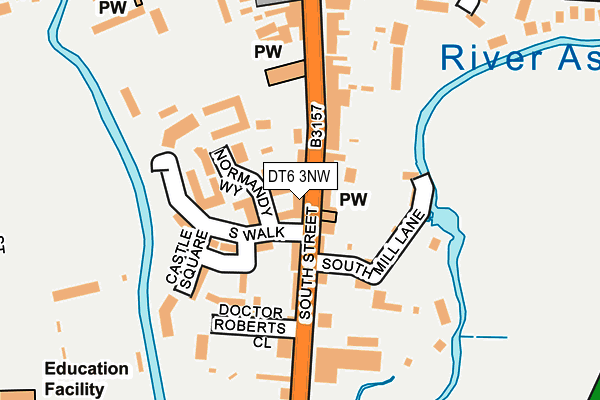 DT6 3NW map - OS OpenMap – Local (Ordnance Survey) DT6 3NW map - OS OpenMap – Local (Ordnance Survey)