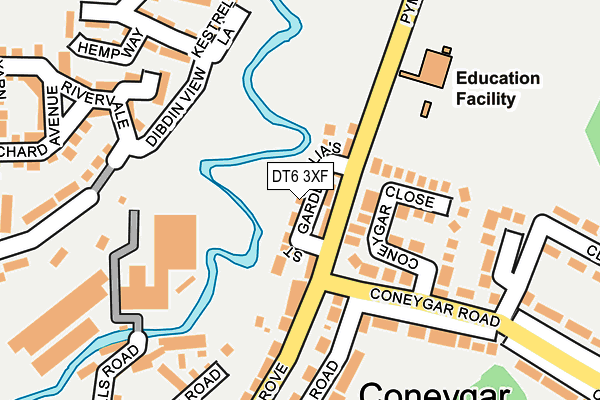 DT6 3XF map - OS OpenMap – Local (Ordnance Survey) DT6 3XF map - OS OpenMap – Local (Ordnance Survey)