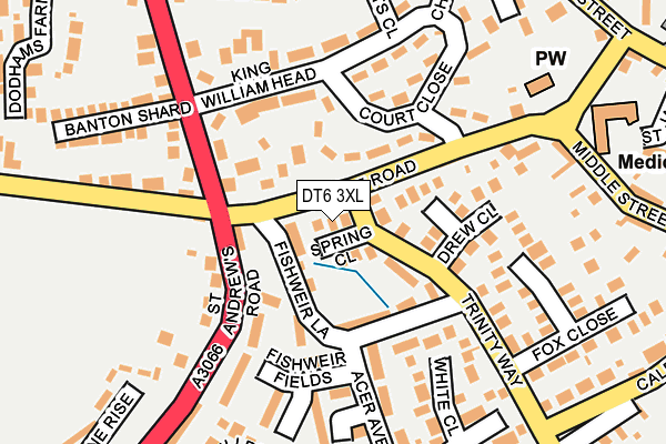 DT6 3XL map - OS OpenMap – Local (Ordnance Survey) DT6 3XL map - OS OpenMap – Local (Ordnance Survey)